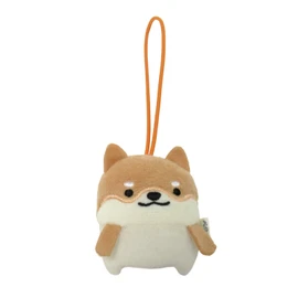 Morisaka Global Petamon Mascot, Shibainu, 2.2 x 1.0 x 2.6 inches (5.5 x 2.5 x 6.5 cm), Animal, Shiba Inu, Strap, Charm, Cute, Stuffed Toy, Going Outing, Sneaking, Bag or Backpack PETA-0011