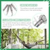 Keadic 6Pcs M8 Expansion Hook,304 Stainless Steel Concrete Wall Hook,