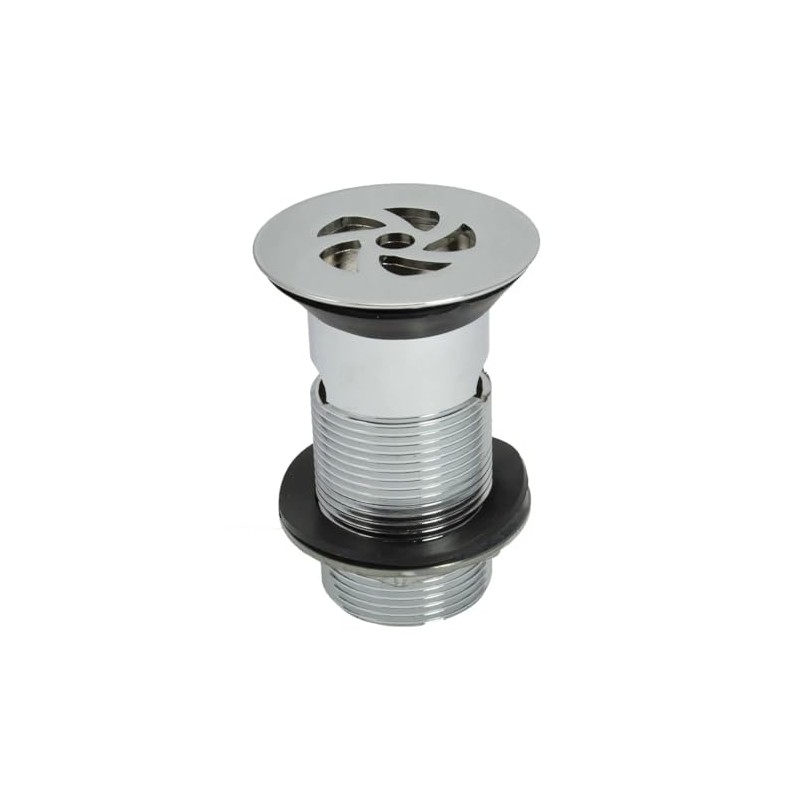 TC Bathroom Flush Grated Basin Waste Slotted Tail 1 1/4"