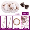 Ballet Bun Hair Nets 85Pcs 20 Invisible Elastic Edge Mesh