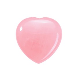 Jovivi 45mm Big Rose Quartz Crystal Heart Healing Crystals Heart Stones Polished Pocket Love Gemstones Natural Reiki Chakra Balancing Meditation Massage Gift Palm Worry Stones for Anxiety