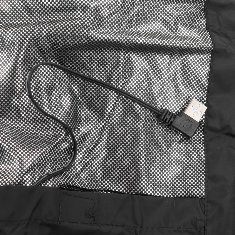 Heated Vest Three Level Temperature Adjustment Waterproof Black Electric Heating