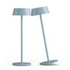 Aipsun Blue Rechargeable Table Lamps Set of 2, Battery Operated