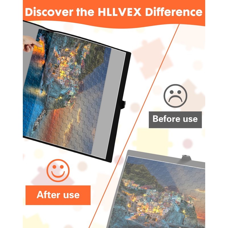 Puzzle Storage Folder Keeper, 1000-Piece Portable&Large Jigsaw Puzzle Organizer with