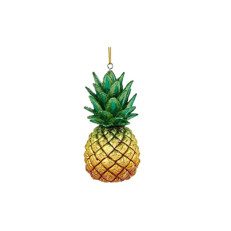 Kurt Adler NB1544 Noble Gems Pineapple Ornament, 5-inch High, Glass
