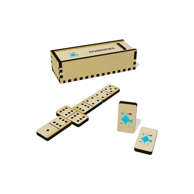 Azeeda 'Under Water Sealife' Domino Set & Box (DM00043577)