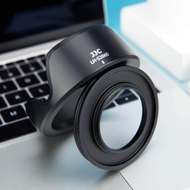 JJC Reversible Lens Hood + Attacher Link for Sony ZV-E1 and Sony FE 28-60mm F4-5.6 (SEL2860) Lens Compatible with Alpha A7C and Sony E PZ 16-50mm F3.5-5.6 OSS (SELP1650) Lens Compatible with ZV-E10