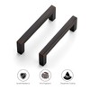 Ravinte 10 Pack Solid 4 Inches Oil-Rubbed Bronze Kitchen Cabinet