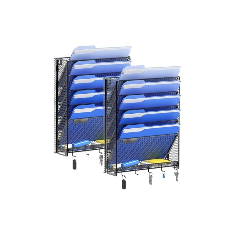 Outwolf Organizador de Archivos de Pared con Ganchos