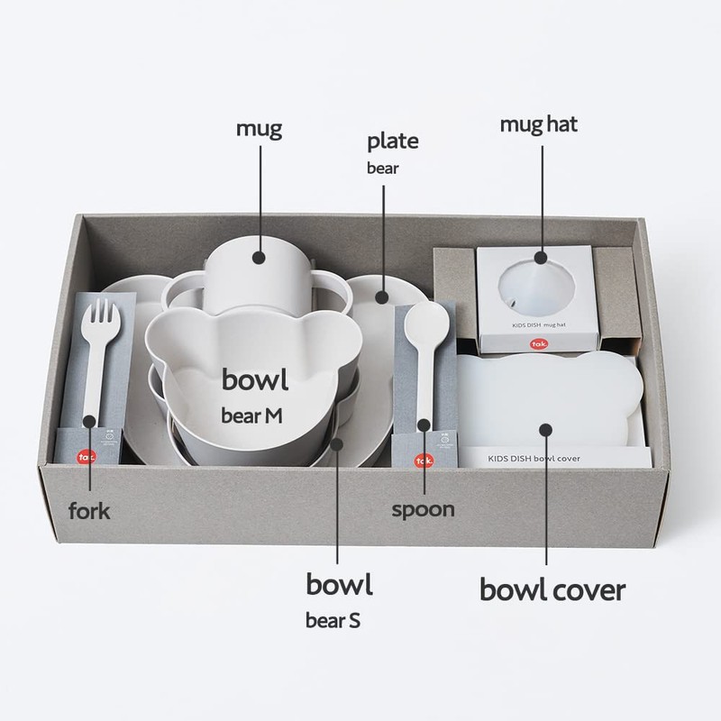 tak BIO KIDS DISH gift box bear big tuck bio