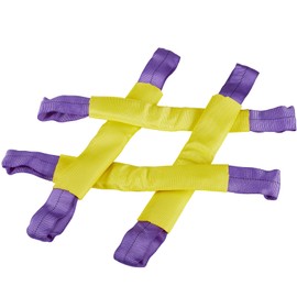 Pindex 4x Wheel Straps for Car Transporter, 50cm Car Wheel Tie Down Straps for Trailer, Wheel Securing Link Straps, Tension 1T Breaking 6T