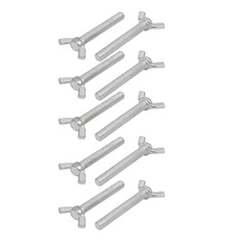 IIVVERR M8x60mm Grade 4.8 Carbon Steel Wing Bolt Butterfly Screw 10pcs (M8x60mm grado 4.8 tornillo de mariposa de acero al carbono tornillo 10 unids