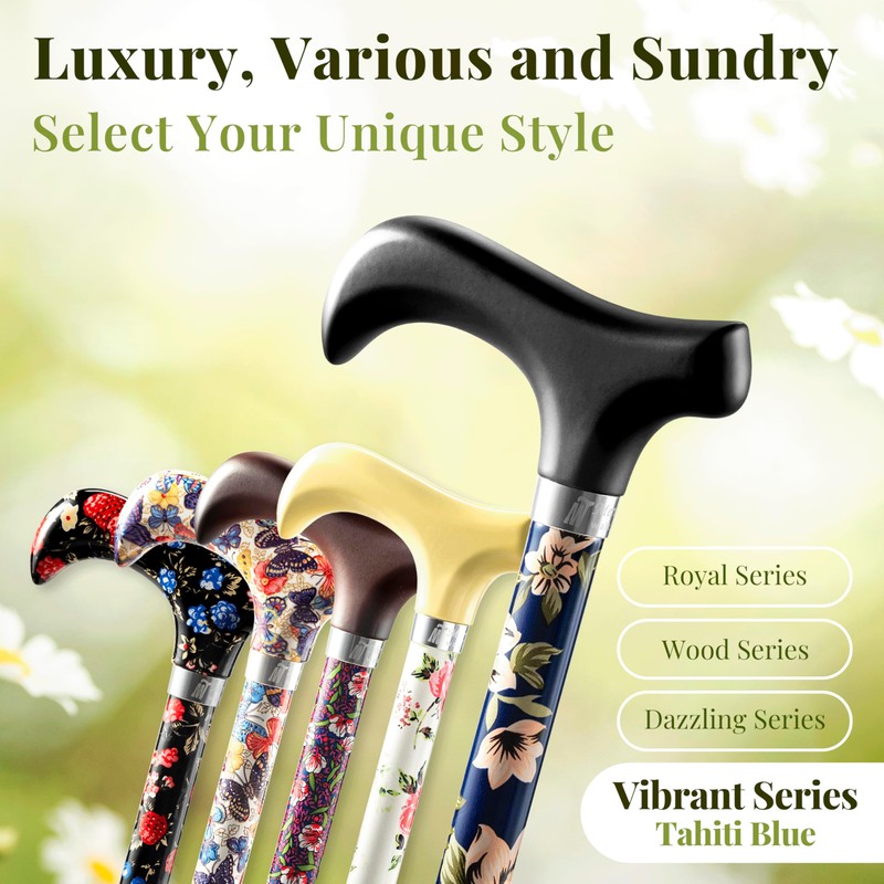 Merry Sticks Lightweight Foldable Walking Canes for Women and Men,
