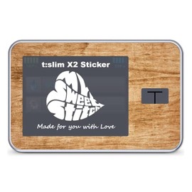 MySweetStitch Tandem t:slim X2 sticker, wood cherry, made in Germany