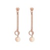 Elli Geo Basic Women's Earrings Chain Circle Bar in 925