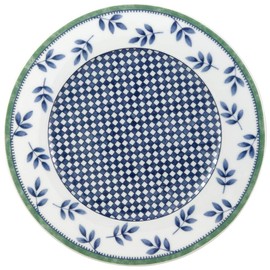Villeroy & Boch Castell Salad Plate, 8.25 in, Porcelain, White/Blue/Green