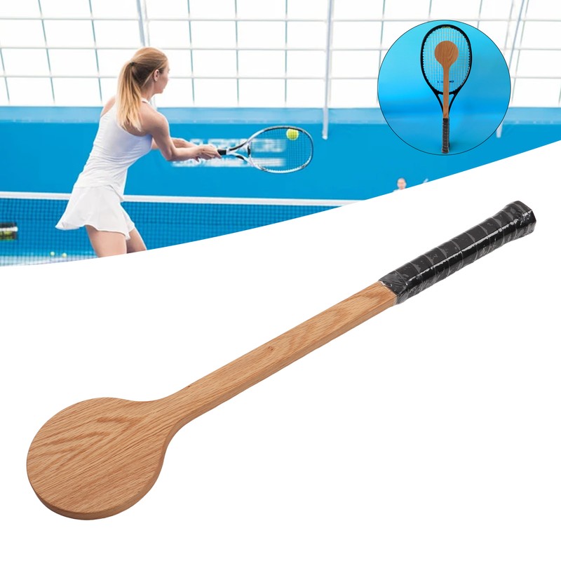 Tennis Pointer Spoon Wood Sweet Pointer Trainer Racket Swing Practice