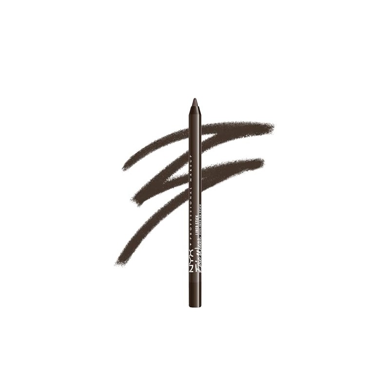 NYX Professional Makeup Eye Liner Pencil, Epic Wear, Deepest Brown