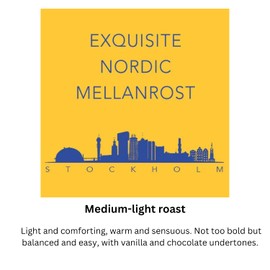Enjoue Exquisite Nordic Mellanrost Ground Coffee, Gourmet Swedish Coffee 100% Arabica, 8.8oz/250g