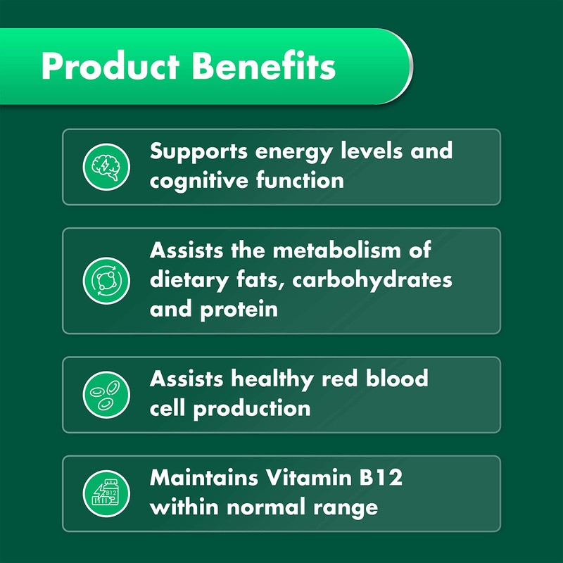 Nature's Own Vitamin B12 1000mcg Tablets 60 - Vitamin B