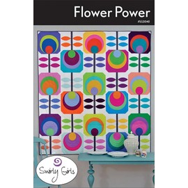 Flower Power Quilt Pattern by Swirly Girls Designs 60" x 66" SGD040