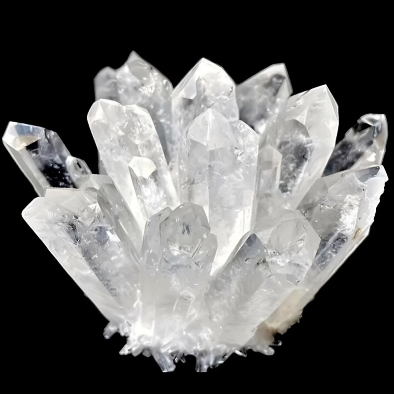 Extra Large Rough Clear Quartz White Crystal Cluster and Green