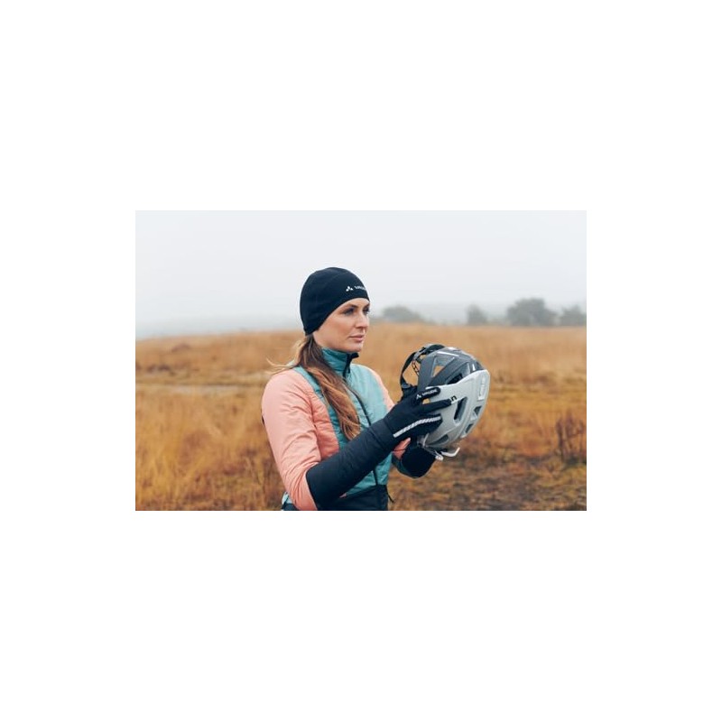 VAUDE Unisex bike cap (Bike Cap) - black / white,