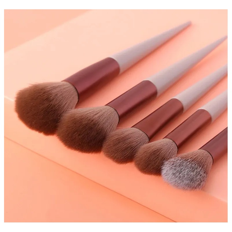 Set 13 Brochas De Maquillaje Profesional Juego De Brochas Color