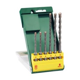 Bosch 6 pcs. Hammer Drill Bit Set SDS plus (for Concrete, Ø 5-8 mm, Accessory Hammer Drill)