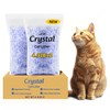 LMJP Crystal Cat Litter with Powerful Odor Control, Non-Clumping, Lasts