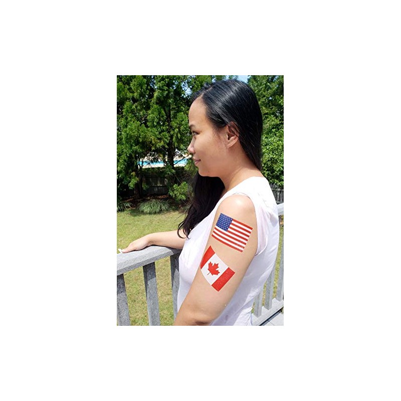 8 Large Canada Flag Tattoos: Canadian Party Favors