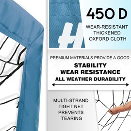 Hazacl Kids Soccer Goal for Backyard, 6x4 9x5 FT Portable Soccer Nets Pop Up with Ball, Agility Ladder, Cones, Target & Carry Bag for Toddler Youth Outdoor Indoor Training Practice Sports Games Play