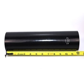 TMKOOL TMKOOL 12" inch Long 4-Ply Reinforced High Temp 3.25" ID Straight Coupler Silicone Hose (BLACK, 3.25')