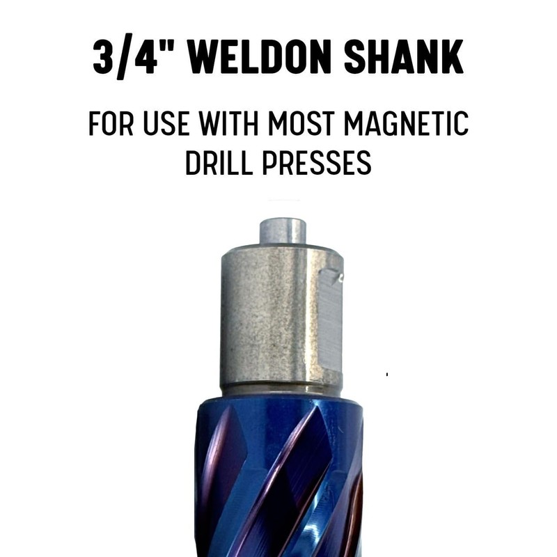 Drill America 1/2" X 1" NACO Blue (Nano-Composite) Coated Annular