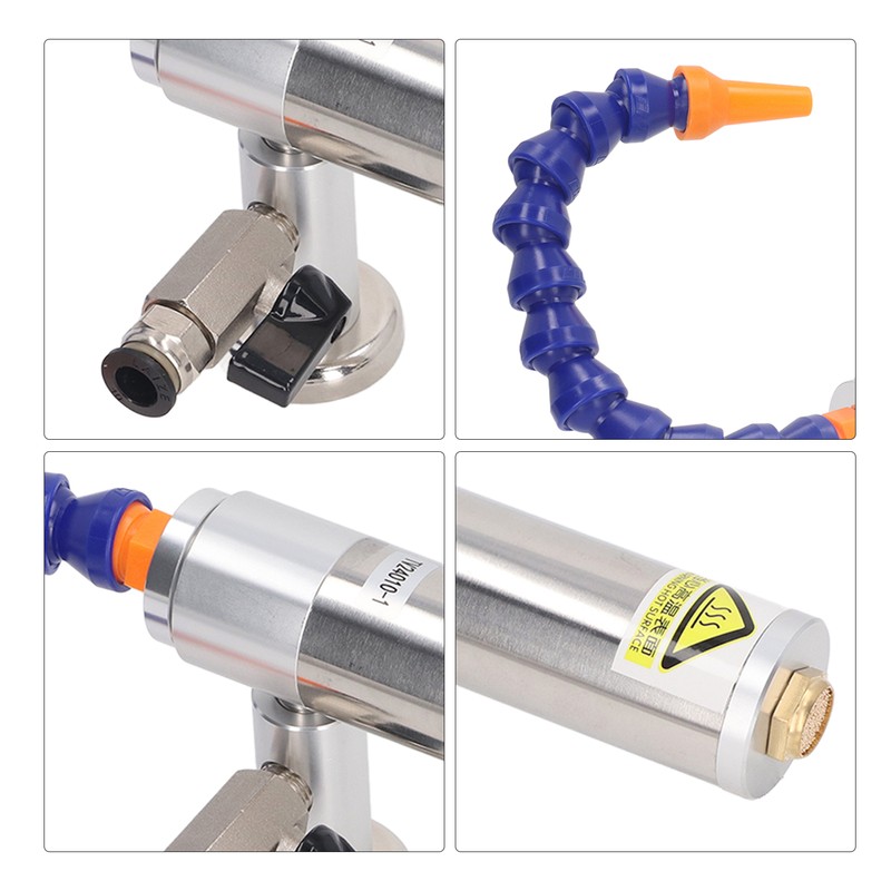 5PCS Set Vortex Cold Air Cooling Gun Aluminum Alloy Heat