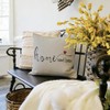 Home Sweet Home Quotes Throw Pillow Covers,18x18 Inch Farmhouse Red