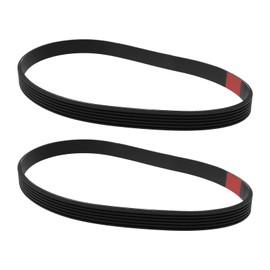 eMagTech Pack of 2 Lathe Drive Belts 20 Inch x 0.55 Inch 6 Rib Compatible with AMMCO 4000 Brake Lathe OE: 940141 40141