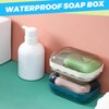 KOLZEMV Foamie Soap Box Travel Waterproof Soap Box with Drain