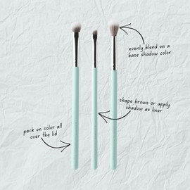 Humble Cosmetics Elegant Face Set - Makeup Brushes for Precision and Seamless Blending - Makeup Products for Cheeks - Vegan and Cruelty Free - 3 pc