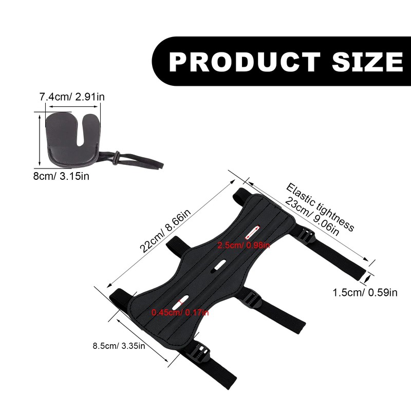 PHMING 2 Pieces Arm Guards Archery Double Layer Design Sports