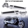 KIMISS 2Pcs Aluminum Alloy Motorcycle Foot Pegs with Engine Guard
