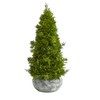 Nearly Natural 18in. Cypress Cone Artificial Tree in Decorative Planter
