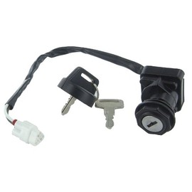 CRANK N CHARGE Ignition Key Switch Compatible With/Replacement For Kawasaki KVF300 Prairie 300 2000 2001 2002 KVF300 Prairie 300 4x4 2000 2001 2002 KVF 300 ATV