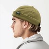 Clape Rolled Cuff Brimless Hat Cotton Beanie Docker Cap Adjustable
