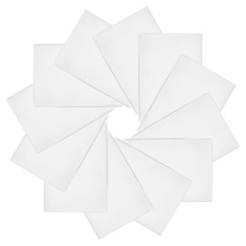 PATIKIL 21"x21" Large Solid Color Bandanas, 12 Pack Bulk Blank Head Bandannas Multifunctional Headband Scarf Neckerchief for Women and Men, White