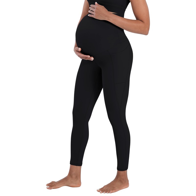 Sunzel Sunzfly Maternity Leggings for Women with Side Pockets Over