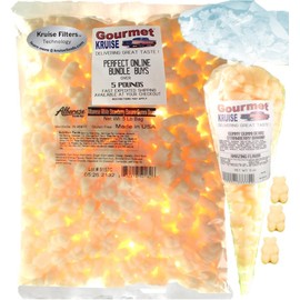 Gummi Gummy Bears White Strawberry Banana Albanese - Bulk Candy 5lb Bag With White Strawberry Banana Gourmet Kruise Signature Gift Bag 11 OZ (NET WT 5 LBS.11OZ) 2 Item Bundle