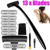 Updated Back Hair Removal and Body Shaver with Ergonomic Handle
