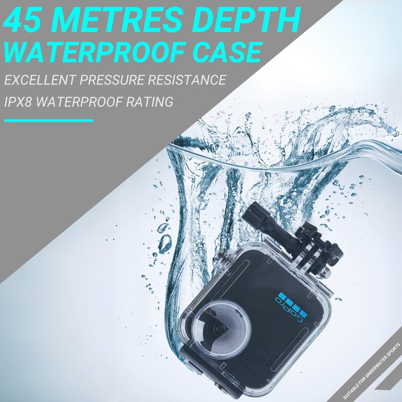 Waterproof Housing Case for Gopro Max 360 2025 Action Camera,