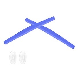 SmartVLT Juego de almohadillas de repuesto y almohadillas para nariz para bigote Oakley - Más opciones, Azul / Patchwork, Talla unica